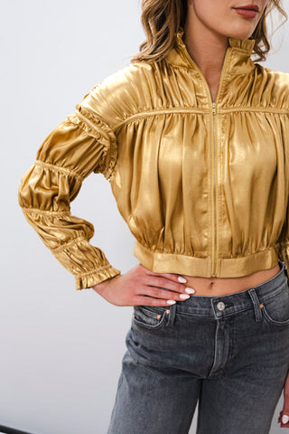 CURRENT AIR Gold Zip Jacket