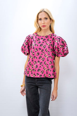 THML Leopard Print Top
