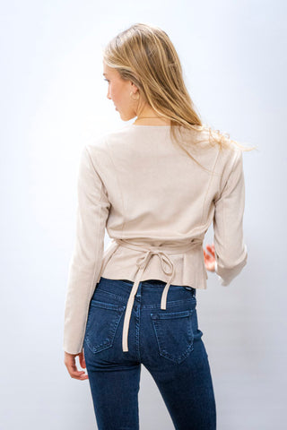 THML Zip Front Tie Jacket