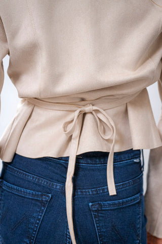 THML Zip Front Tie Jacket