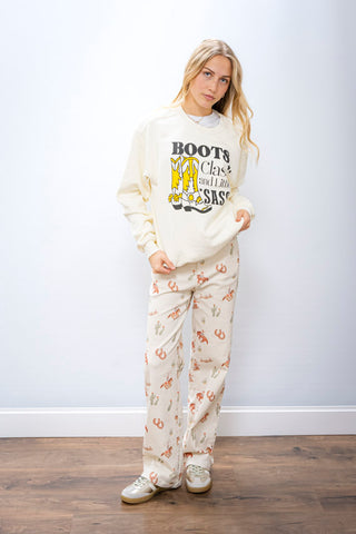 PEOPLE OF LEISURE Boots Class n Sass Pullover