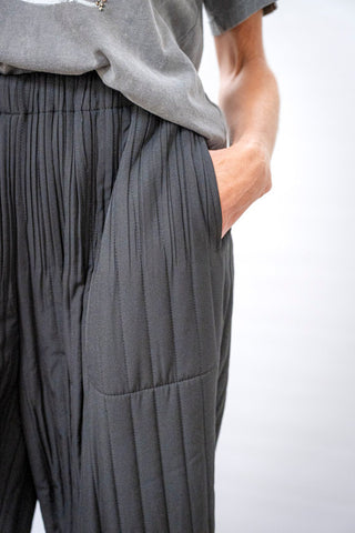 WILD COSMOS Celeste Quilted Wide Leg Pants