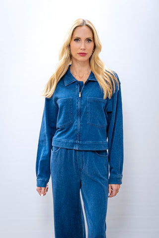 Z SUPPLY Heritage Knit Denim Jacket