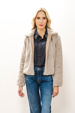 LNA Stella Zip Up Bomber Jacket