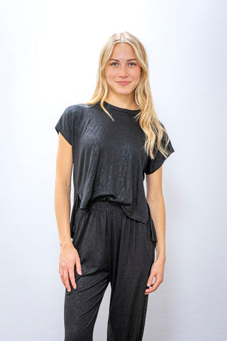 ELAN Black Romper