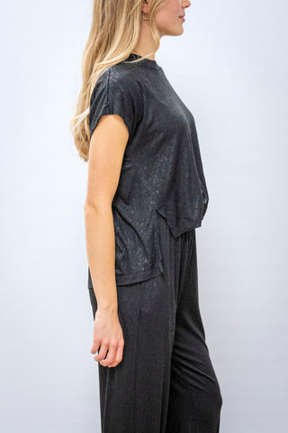 ELAN Black Romper