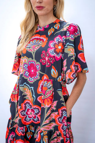 CROSBY Cosmic Floral Lou Dress