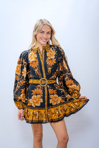 FARM RIO Majestic Garden Mini Dress