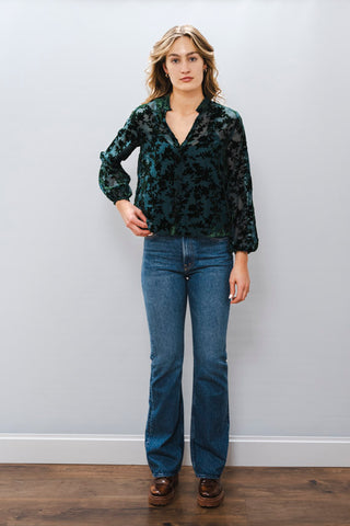 LUCY PARIS Jacaranda Burnout Top