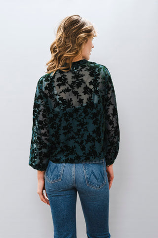 LUCY PARIS Jacaranda Burnout Top