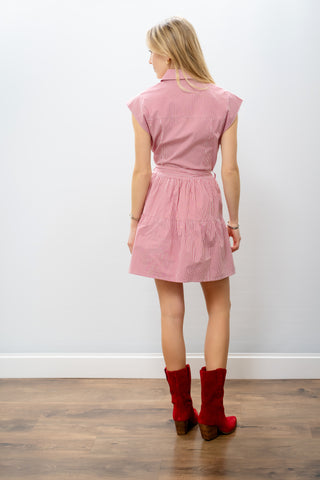 Elan Striped mini Dress