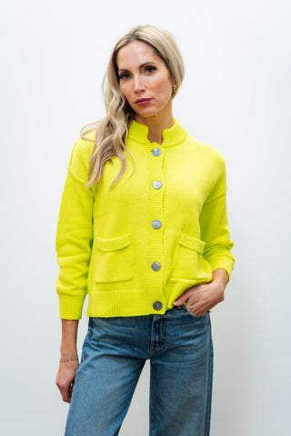 ZAEAT & PLOVER Citrus High Neck Cardi