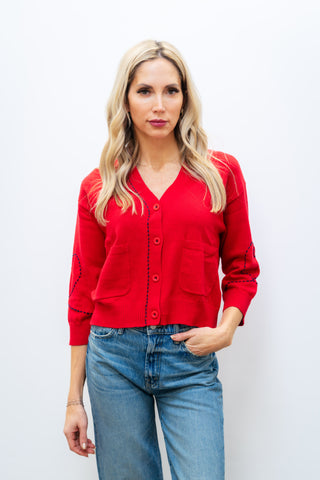 ZAKET & PLOVER V Neck Cardigan