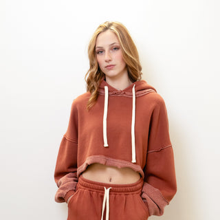 PEOPLE OF LEISURE Bonnie Cropped Hoodie
