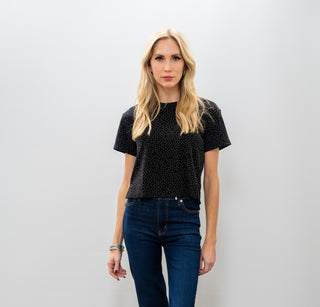 LNA Brooklyn Studded Tee