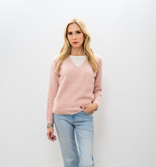 LNA Sienna Fuzzy Double Layered Sweater