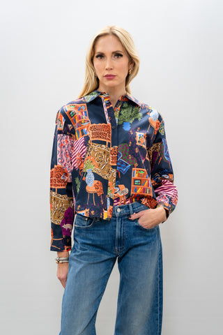 FRNCH Printed Sartre Shirt