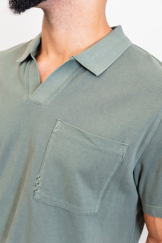 SCOTCH & SODA Garment Dyed Plaque Relaxed Polo