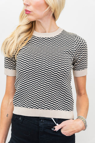 LUCY PARIS Warren Knit Top