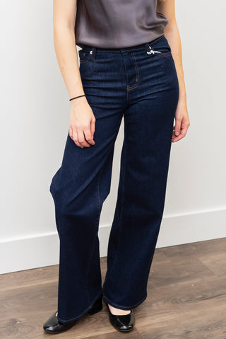 FRAME Le Slim Palazzo Blue Jeans