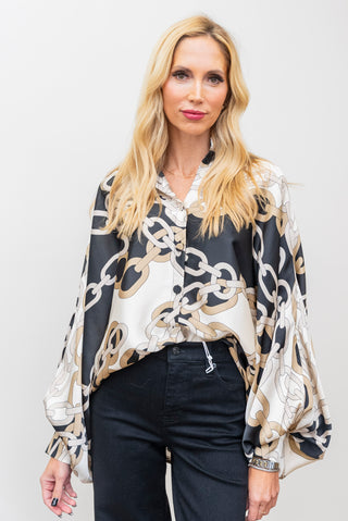 BEULAH Oversized Dolman w/ Chains