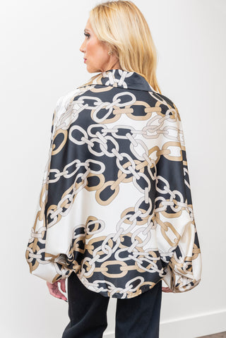 BEULAH Oversized Dolman w/ Chains