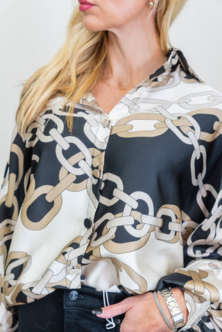 BEULAH Oversized Dolman w/ Chains