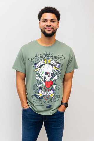 ED HARDY Heart Skull Tee
