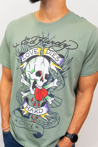 ED HARDY Heart Skull Tee