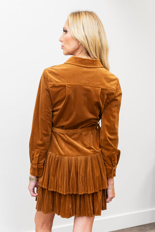 CURRENT AIR Corduroy Button Up Dress