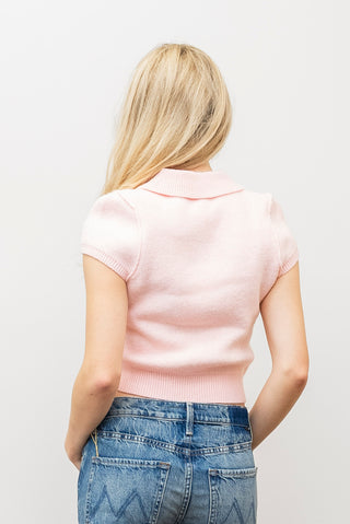 SOFIE THE LABEL Pink Polo Sweater