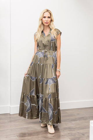 PINCH Print Tiered Maxi Dress