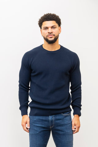 MIZUMI Navy Crew Neck Sweater