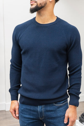 MIZUMI Navy Crew Neck Sweater