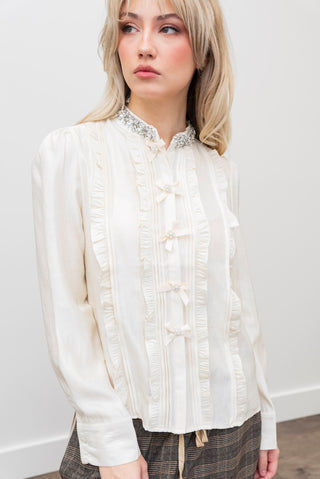 BEULAH Button Up w/ Bows
