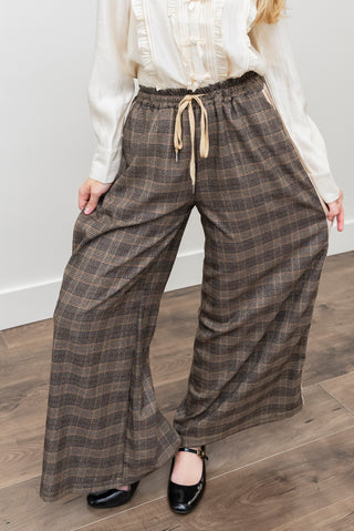 ASTRID Plaid Track Pants