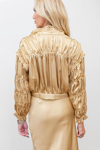 CURRENT AIR Gold Zip Jacket