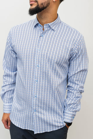 MIZUMI Button Up Blue