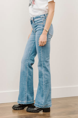 DAZE Heartbreaker Mid Rise Flare Jeans
