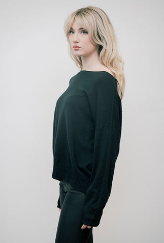 DREAMERS Boatneck w/ Waistband Sweater