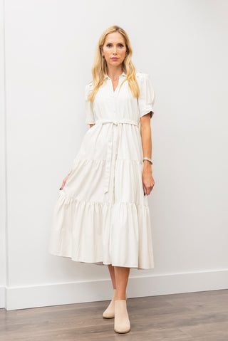 ELAN Faux Leather Dress