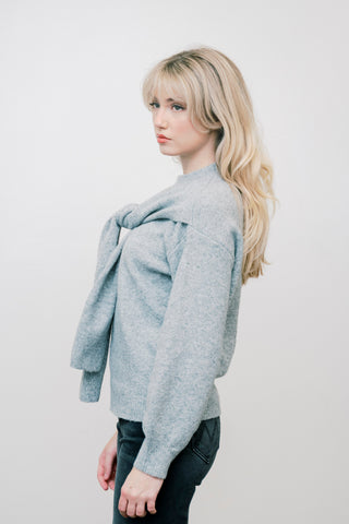 SOFIE THE LABEL Sweater w/ Shoulder Tie