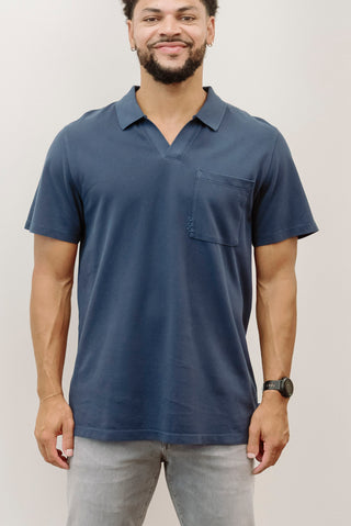 Scotch & Soda Garment-Dyed Pique Relaxed Polo