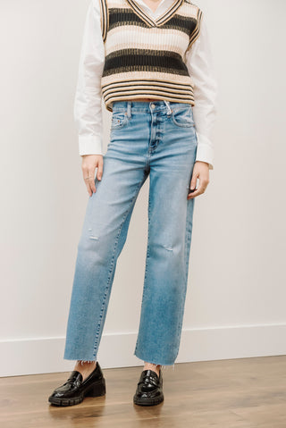 DAZE Pleaser HR Wide Ankle Jeans