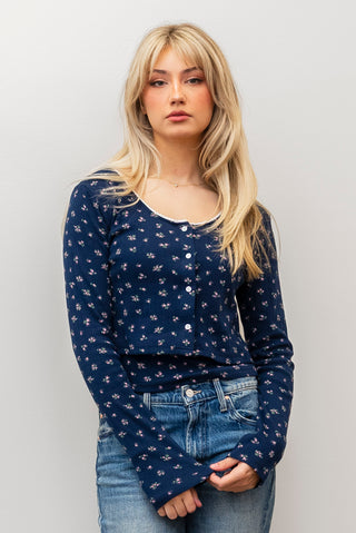 ROSIE POSIE Floral Knit Cardi/Tank
