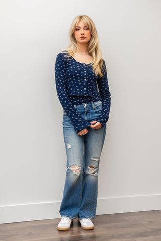 ROSIE POSIE Floral Knit Cardi/Tank