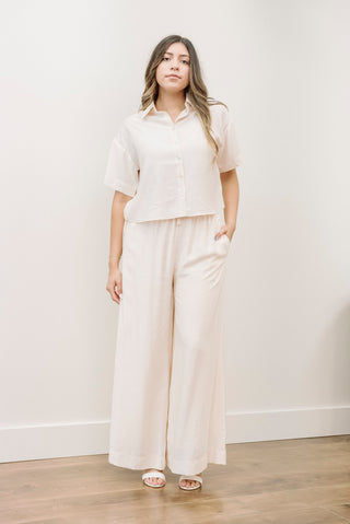 LUCY PARIS Champagne Bea Flowy Pants
