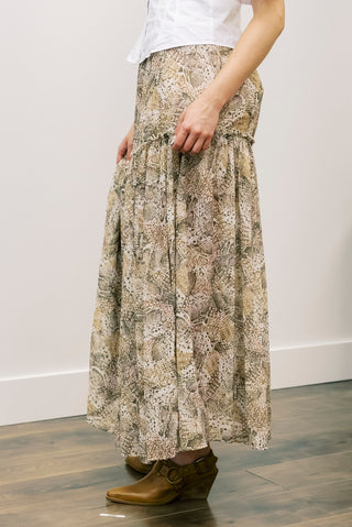 Elan Snake Print Skirt