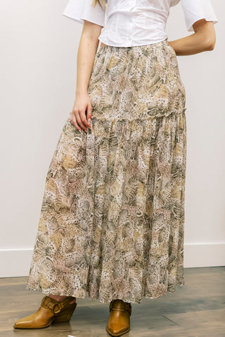 Elan Snake Print Skirt