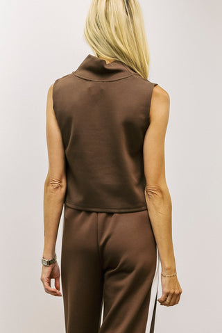 P CILL Modal Cowl Neck Sleeveless Top